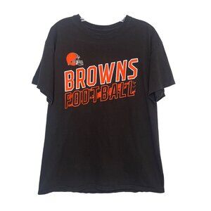 Cleveland Browns Football NFL Team Apparel TShirt Mens Large Brown